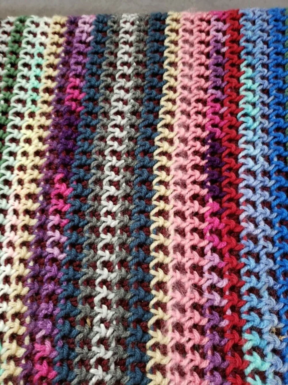 Vintage Boho 58X34 Crochet Afghan Throw Blanket 5
